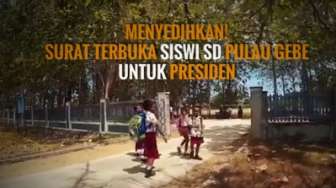 Mengharukan! Surat Terbuka Siswi SD Pulau Gebe untuk Jokowi