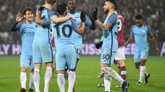 Pesta Gol, City Hancurkan West Ham 5-0