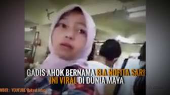Heboh! Gadis Ahok Berhijab Diuji Pedagang Ucapkan Syahadat