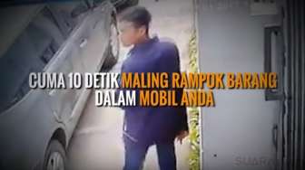 Lihat! Maling Cuma Butuh 10 Detik Bobol Mobil Anda