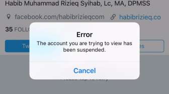 Twitter FPI Diblokir, Rizieq: Ini Pengebirian Kebebasan Pers