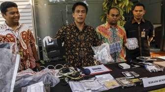 Subdit Cyber Crime Reskrimsus Polda Metro Jaya merilis hasil tindak kejahatan kasus judi online di Jakarta, Jumat (20/1).