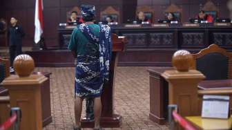 Sidang lanjutan uji undang-undang di Mahkamah Konstitusi, Jakarta, Senin (23/1).