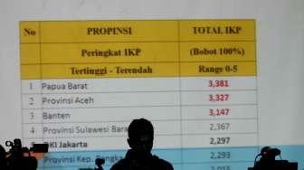 Penyampaian hasil pemetaan kerawanan tempat pemungutan suara (TPS) di pemilihan kepala daerah (Pilkada) 2017, di Kantor Bawaslu, Jakarta, Senin (30/1).