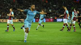 Aguero Dicadangkan, City Pesta Gol di Kandang West Ham