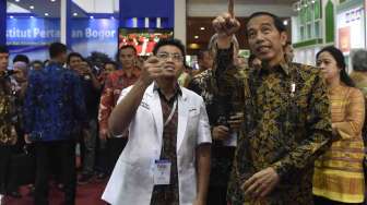 Jokowi Tinjau Pameran Pendidikan dan Pelatihan