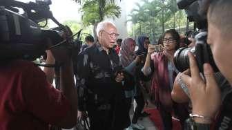 Majelis Kehormatan Mahkamah Konstitusi (MKMK) menyambangi KPK, di Jakarta, Kamis (2/2).