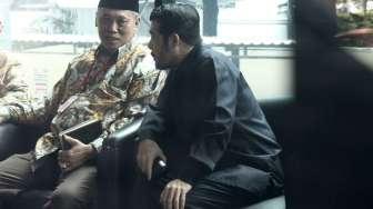Majelis Kehormatan Mahkamah Konstitusi (MKMK) menyambangi KPK, di Jakarta, Kamis (2/2).
