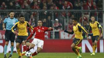 Bayern dan Arsenal Sama Kuat di Babak Pertama