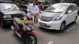 Direktorat Reserse Kriminal Umum Polda Metro Jaya merilis empat jenis tindak kejahatan, di Jakarta, Jumat (17/2).
