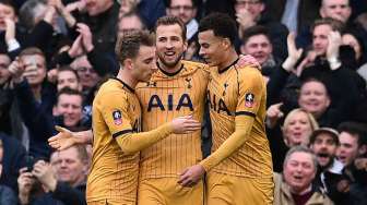 Spurs ke Perempat Final Piala FA, Harry Kane Cetak Hat-trick