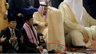 Raja Salman Salat di Masjid Istiqlal Pakai Sepatu, Netizen Ribut