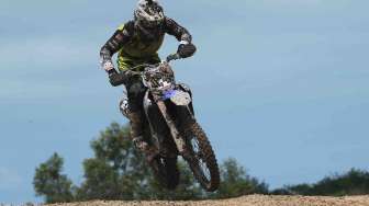 Kejuaraan dunia seri kedua Motocross Grand Prix (MXGP) di sirkuit GOR Sahabudin Pangkalpinang, Bangka Belitung, Minggu (5/3).