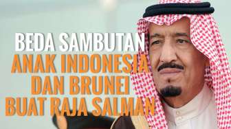 Beda Sambutan Anak Indonesia dan Brunei buat Raja Salman