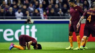 Kalah dari Lyon, Roma Terancam Gagal Lolos ke Perempat Final