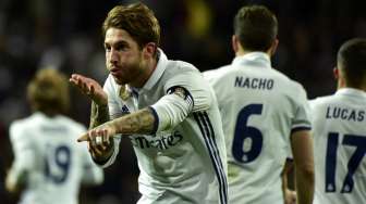 Madrid Geser Barcelona, Ramos Persembahkan Gol buat Istri