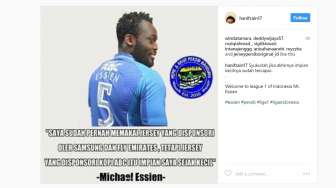 Meme-meme Nyeleneh Kedatangan Essien ke Persib