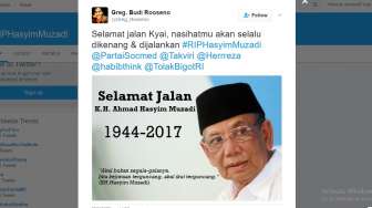 Reaksi Netizen Sikapi Wafatnya Kiai Hasyim Muzadi