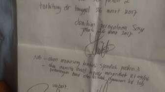 Ini Surat Maaf Kader PDIP yang Buang Spanduk Anies ke Comberan