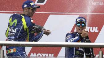 Pertipis Jarak dengan Vinales, Rossi Incar Kemenangan di AS?