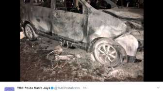Ngeri! Wanita Tewas Terbakar di dalam Mobil Gegerkan Warga Cendana
