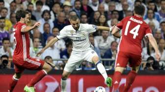 Belum Ada Gol Tercipta di Laga Madrid vs Bayern