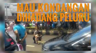 Horor! Detik-detik Polisi Tembaki Mobil Isi Rombongan Keluarga