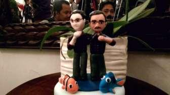 Bukan Hanya Karangan Bunga, Ahok-Djarot Juga Dikirimi Kue "Finding Nemo"