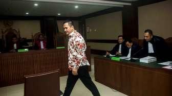 Saipul Jamil menjalani sidang perdana di Pengadilan Tipikor, Jakarta, Rabu (26/4).