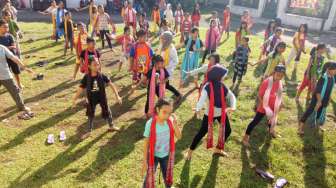 Hari Tari Sedunia, Kampung Budaya Polowijen Ajak Anak-Anak Menari