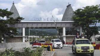 Pos Lintas Batas Negara (PLBN) Terpadu RI-Timor Leste di Motaain, Belu, NTT, Kamis (4/5).