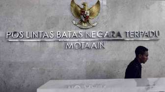 Pos Lintas Batas Negara (PLBN) Terpadu RI-Timor Leste di Motaain, Belu, NTT, Kamis (4/5).