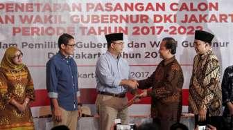 Rapat Pleno Terbuka Penetapan Gubernur dan Wakil Gubernur DKI Jakarta, Jumat (5/5).