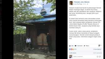 Ketika Jokowi Salat di Sebuah Musala Kayu di Papua