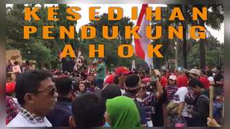 Amarah dan Tangis Pendukung Ahok