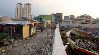 Kampung Akuarium, Penjaringan, Jakarta Utara, Kamis (11/5).