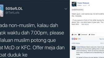 Kontroversi Kicauan Nyinyir Minta Non-Muslim Mengalah Antre Makanan Berbuka