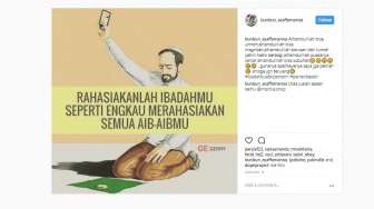 Meme Pamer Ibadah di Medsos Ini Lucu Sekaligus Nyindir