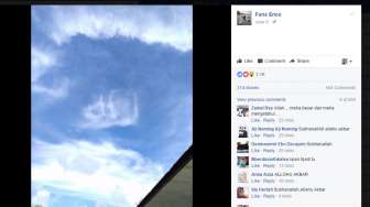 Viral! Awan Lafaz Allah Muncul di Langit Poso