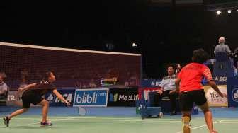 Babak kualifikasi pada hari pertama BCA Indonesia Open 2017 di Jakarta Convention Center, Jakarta, Senin (12/6).