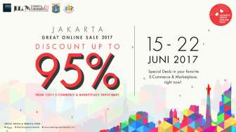 Heboh! Jakarta Great Online Sale 2017, Diskonnya hingga 95 Persen