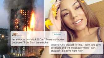 Live Tweet, Korban Kebakaran Apartemen London Akui Akan Mati