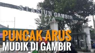 Begini Kondisi Puncak Arus Mudik di Stasiun Gambir