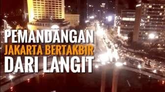 Begini Indahnya Pemandangan Jakarta Bertakbir dari Langit!