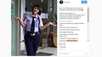 Viral! Irma Si Satpam Cantik asal Bandung