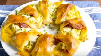 Resep Sarapan Sehat, Corned Beef Hash Egg Crescent Ring