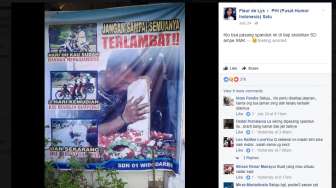 Menohok! Poster Imbauan Agar Orangtua Larang Anak Naik Motor