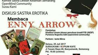 Dianggap Porno, Polisi Larang Diskusi Sastra Karya Enny Arrow