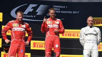 Menangi GP Hungaria, Vettel Jauhi dari Kejaran Hamilton