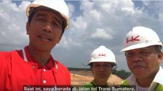 Unggah Vlog Progres Tol Pekanbaru-Dumai, Jokowi: Insya Allah 2019